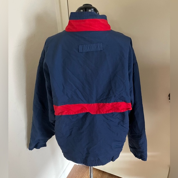 Vtg Blue & Red Hartwell Sports X Acosta Reversible Windbreaker Jacket Sz L - Picture 4 of 10